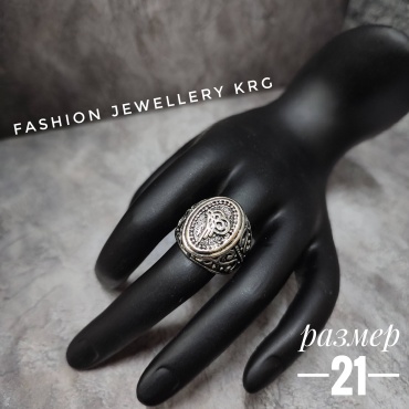 Перстень Fashion Jewellery Fj0009 размер 21 бижутерный сплав, без вставок, серебристый