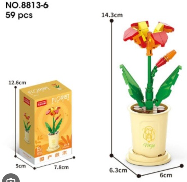 Конструктор LELEBROTHER Plants 8813-6, деталей 59 шт