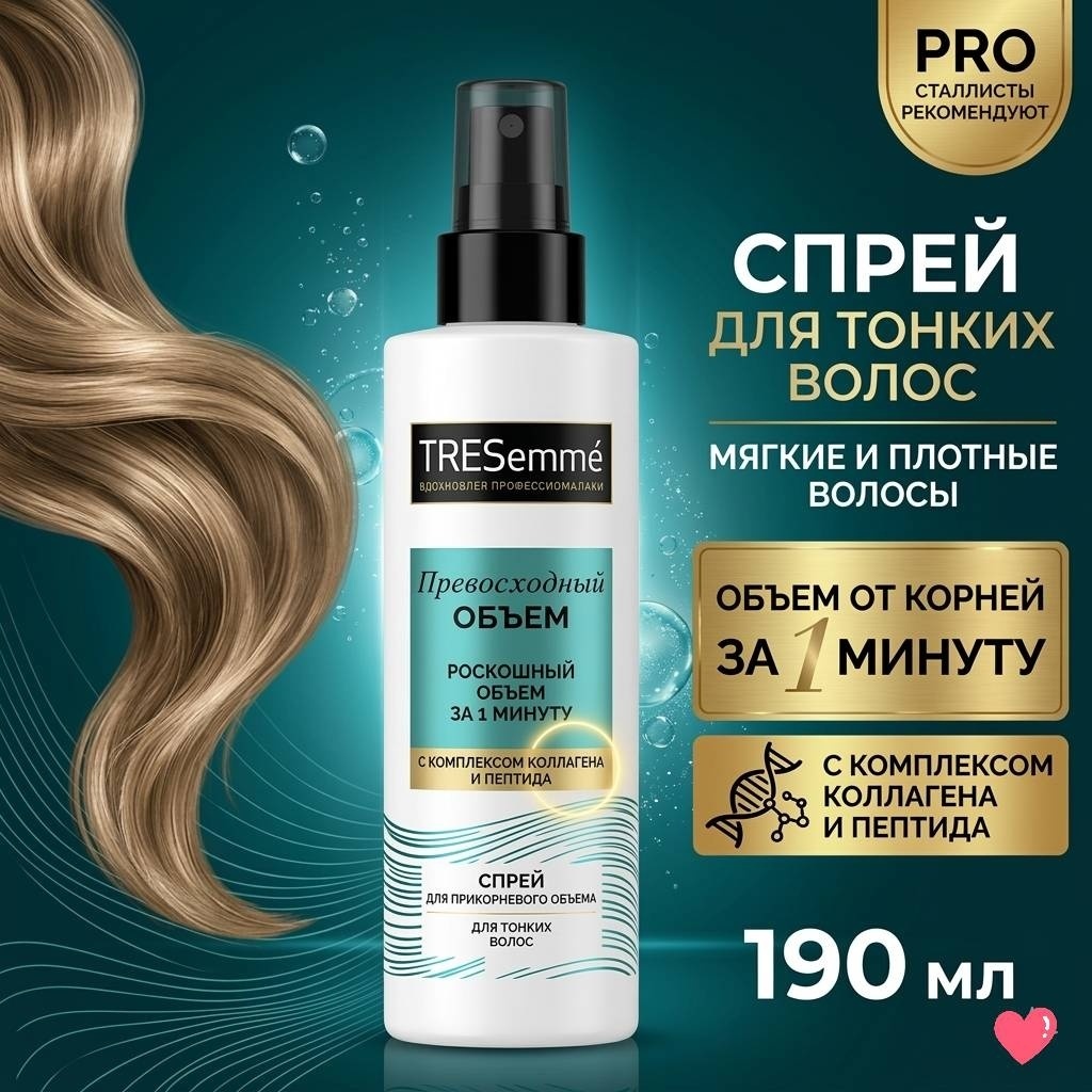 TRESemme Превосходный объем спрей слабая фиксация 190 мл