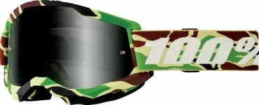 100% Strata 2 Sand War camo Goggle зеленый, коричневый, бежевый