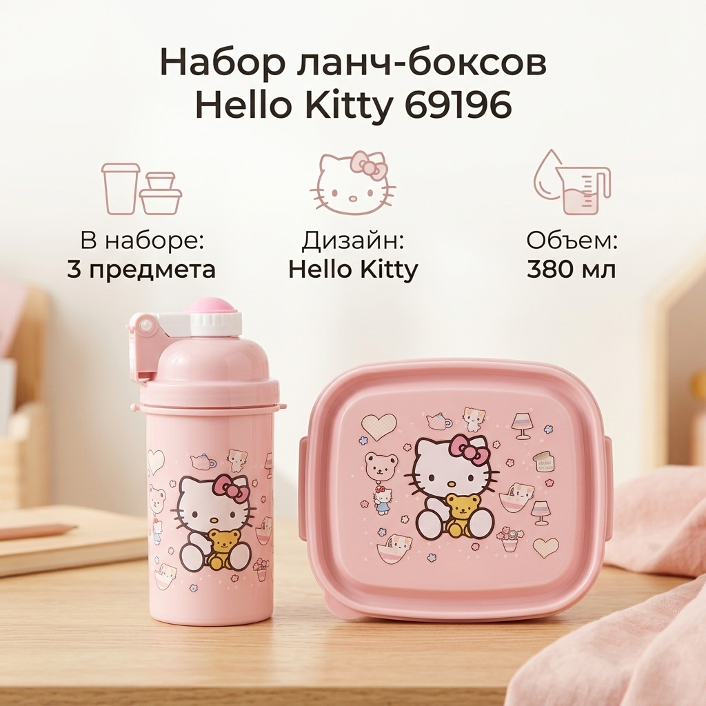 Ланч-бокс 69196 3 шт, пластик