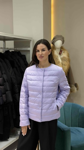 Демисезонная куртка Europa Furs сиреневый
