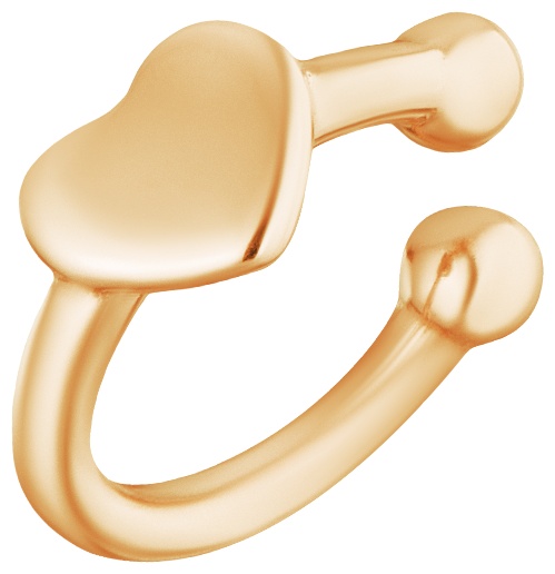 Моносерьга Lucente EAR-LU-585-887522 вес 0.484 г золото, без вставок