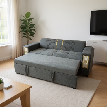 Диван Nurjol 01 Home Рим, 220х92 см, обивка велюр, темно-серый
