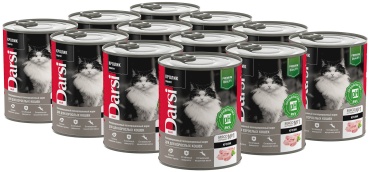 Darsi Adult паштет кролик 340 г 12 шт
