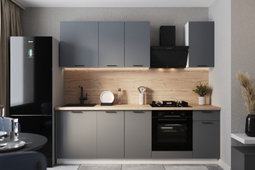 Кухонный гарнитур ART KITCHEN , 240x220х60 см, ЛДСП, белый