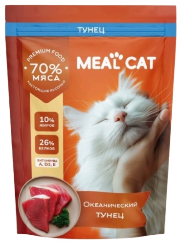 Meal Cat Premium Food кусочки в желе тунец 75 г 30 шт