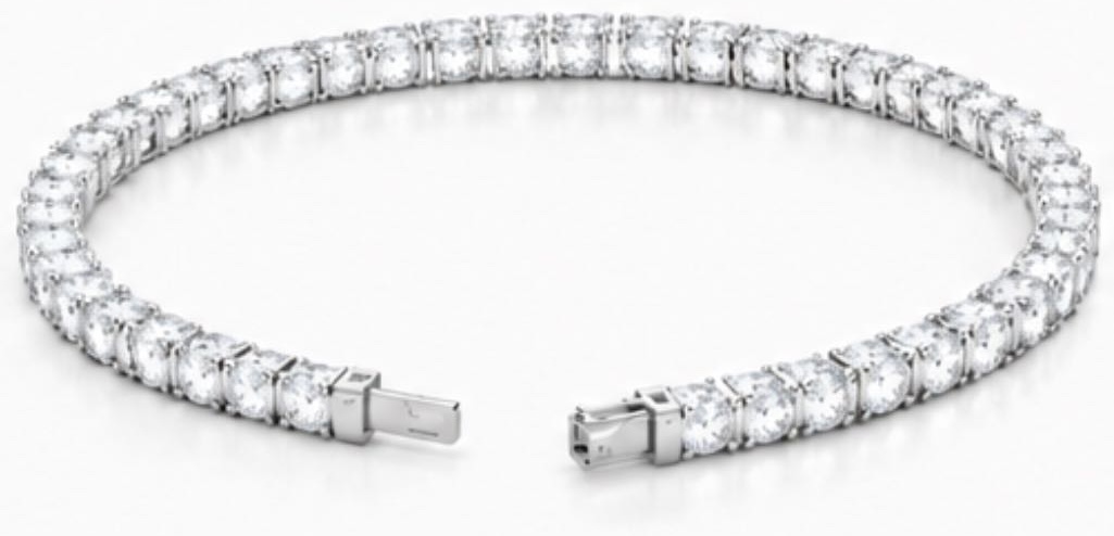 Silver 925 B30040 длина 18 см, вес 10 г серебро, плетение теннис