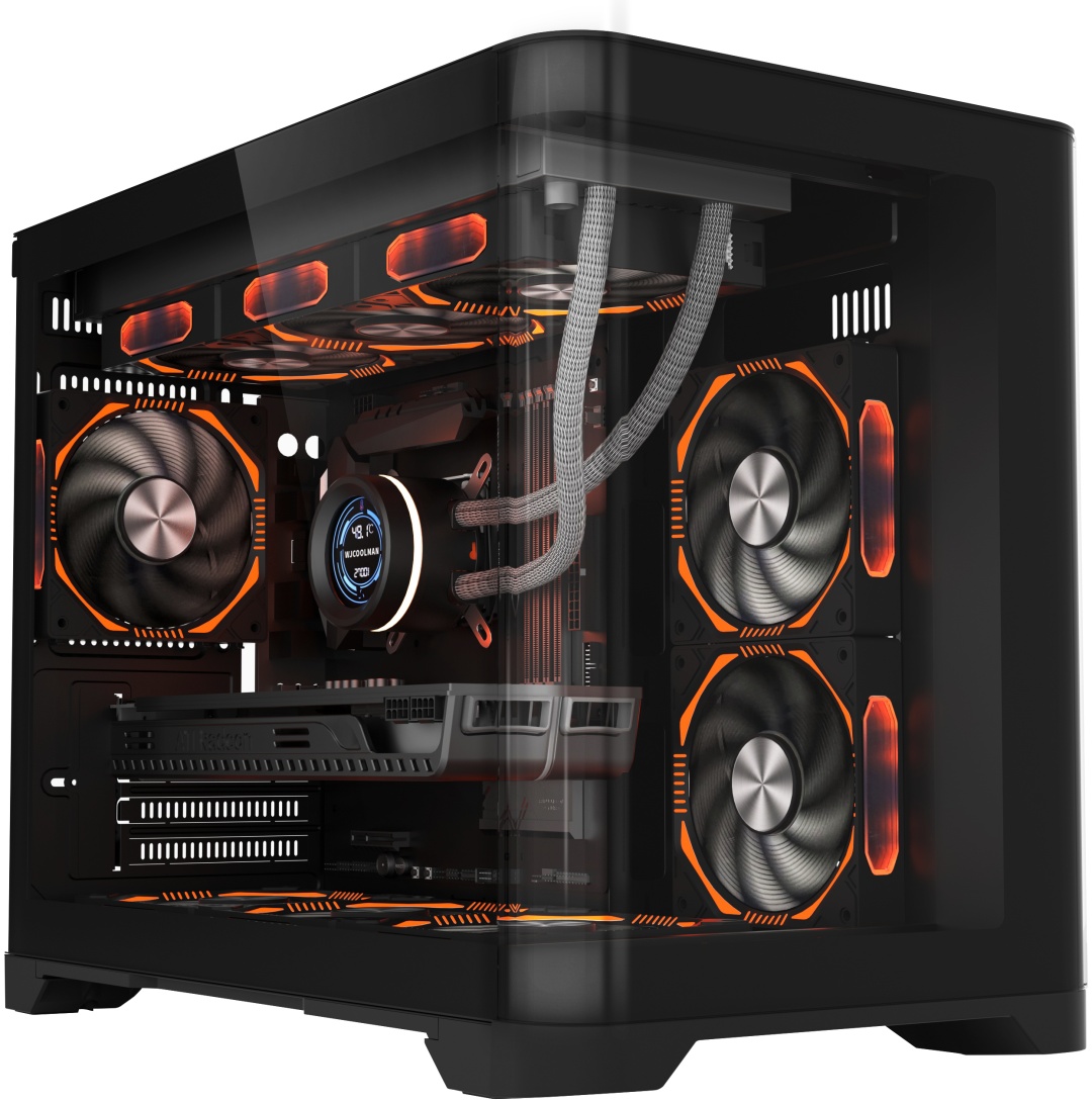Корпус 1STPLAYER UV6 Black черный