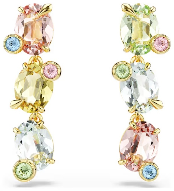 Серьги Swarovski ювелирный сплав, кристаллы Swarovski
