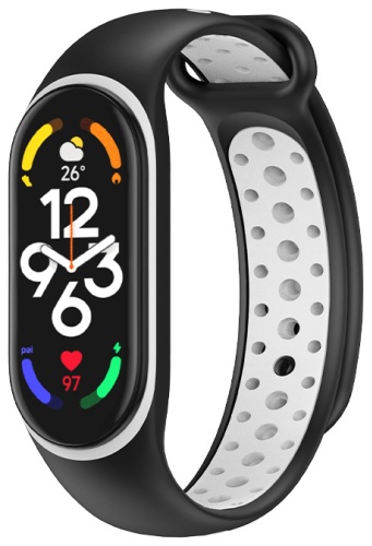 Ремешок MindStore для Xiaomi Mi Band 5, Mi Band 6, Mi Band 7 черный