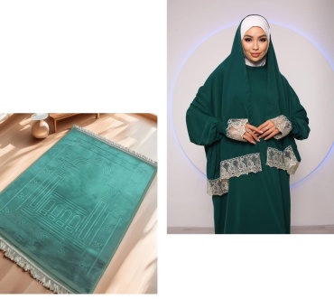 IN&ME style 2373 Квадрат зеленый Dubai женский набор
