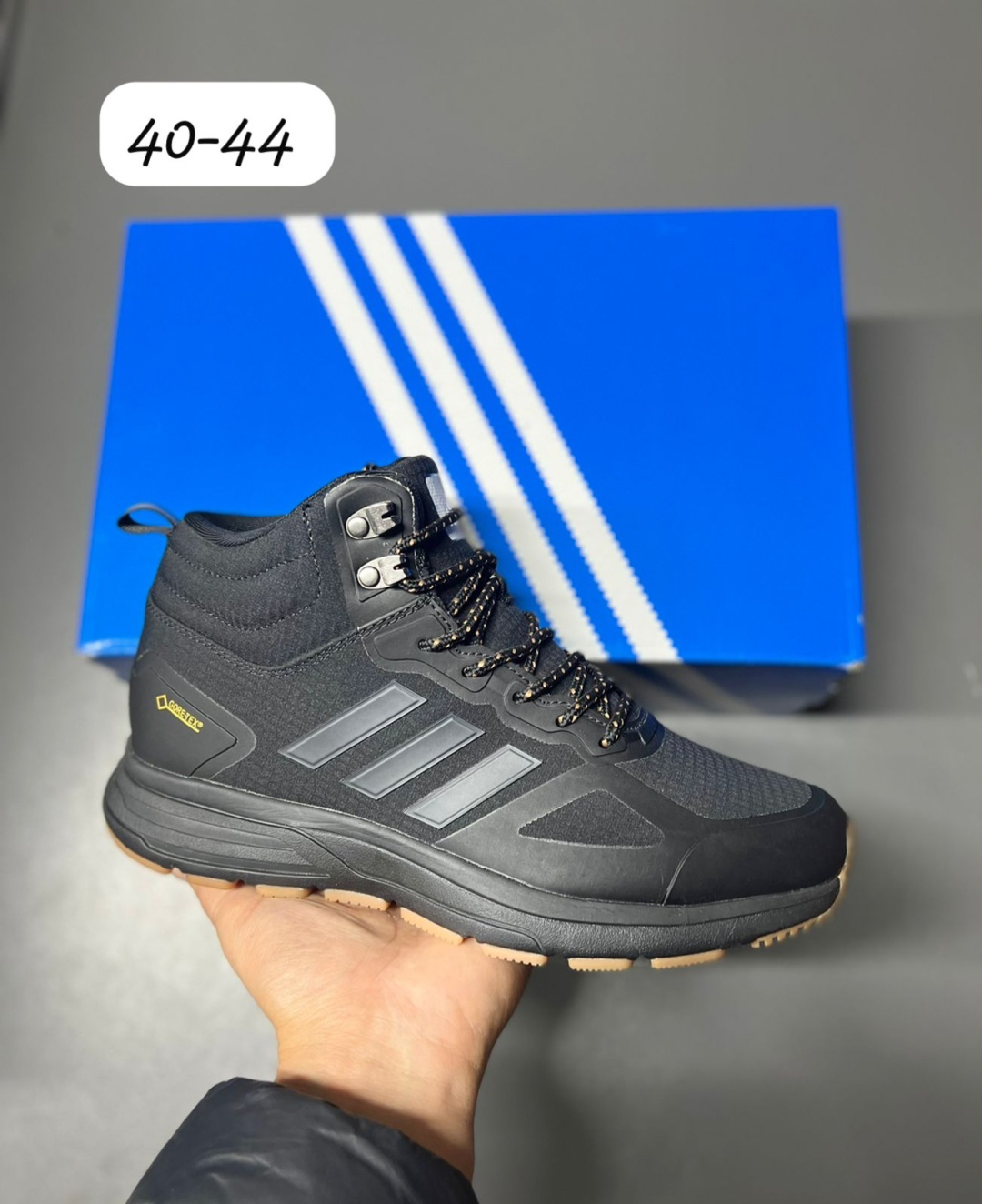 Купить Кроссовки De Rossi Gore-Tex adidas Q ad/2334 черный 40 в Алматы ...