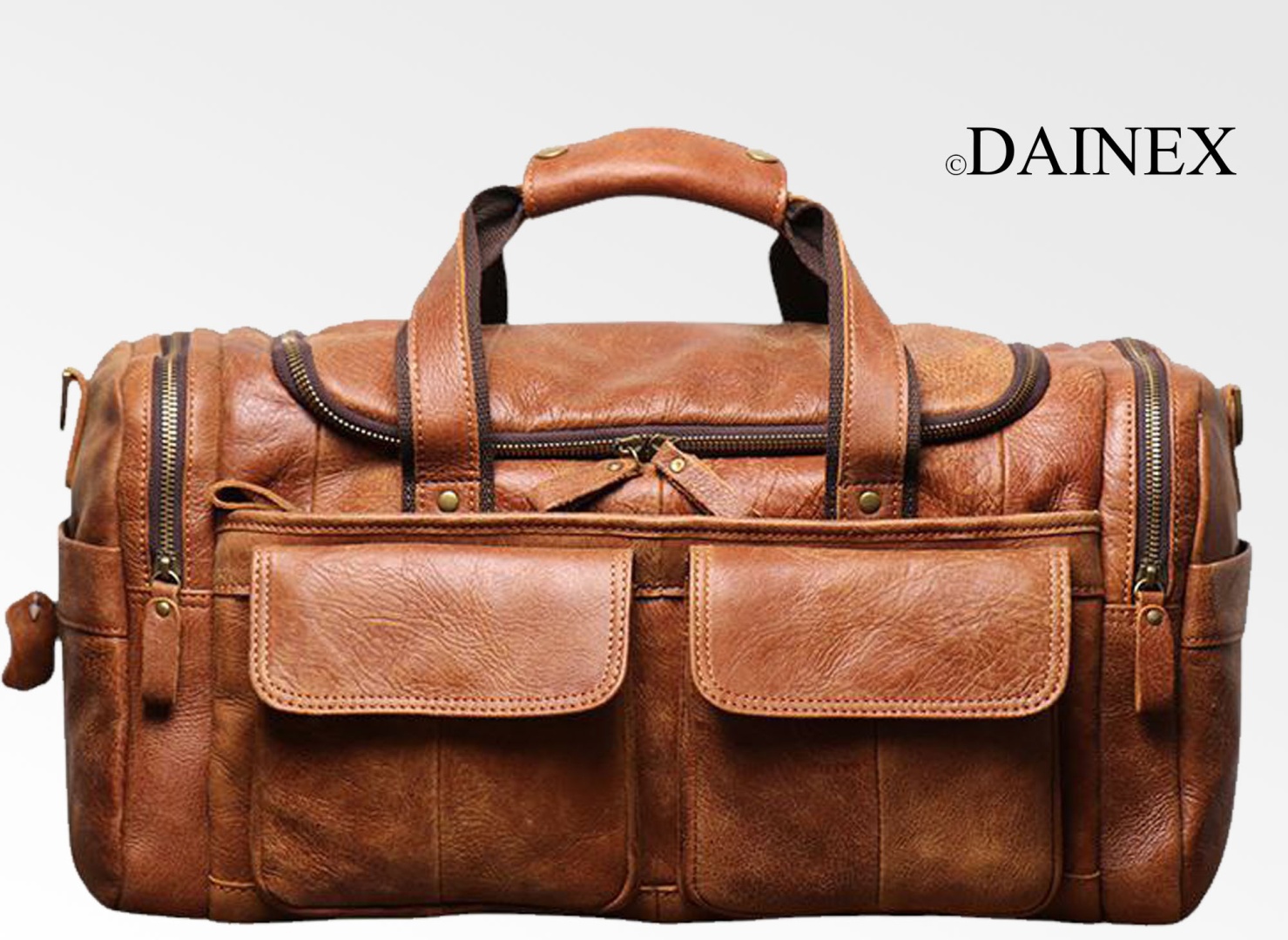 Сумка DAINEX натуральная кожа коричневый 25 л