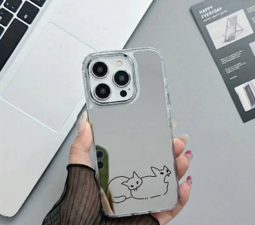 Чехол DiCase для Apple iPhone 15 Pro Max серебристый