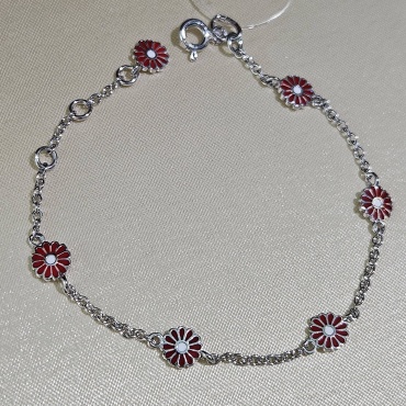 Gaukhar Jewelry 522Я040-1 длина 13.15 см, вес 2 г серебро, плетение якорное