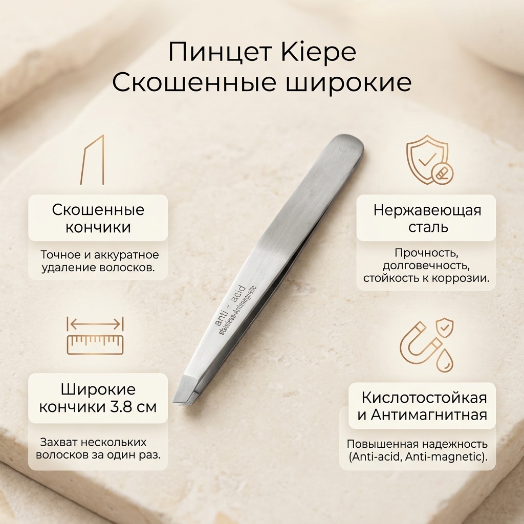 Kiepe со скошенными широкими кончиками 3.8 см