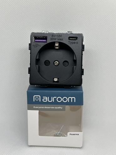 Auroom встраиваемая 122102, электрический/USB цвет черный