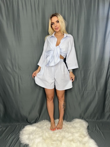 Костюм повседневный STYLE + голубой