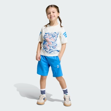 Комплект adidas белый, голубой