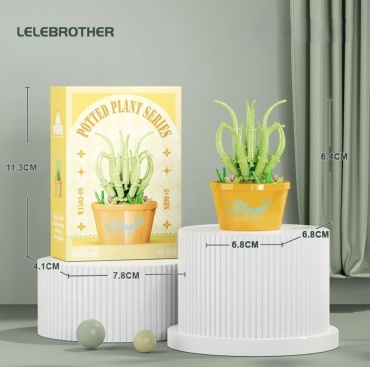 Конструктор LELEBROTHER Potted Plant Series W1503-09, деталей 88 шт