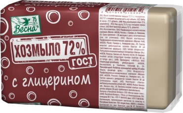 Мыло хозяйственное Весна с глицерином 72% 140 гр