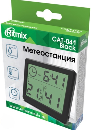 Метеостанция Ritmix CAT-041Black черный