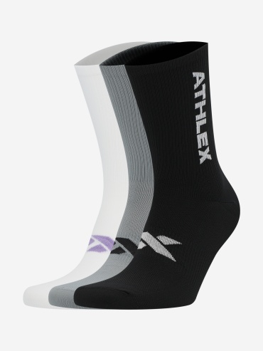 Носки, спортивные носки Athlex 3 пары черный 35-38