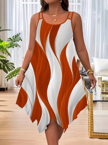 Платье FASHION белый, оранжевый