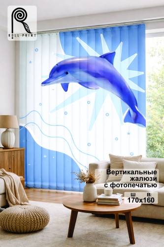 Жалюзи вертикальные Roll Print 160x170 см PHJAL, ткань