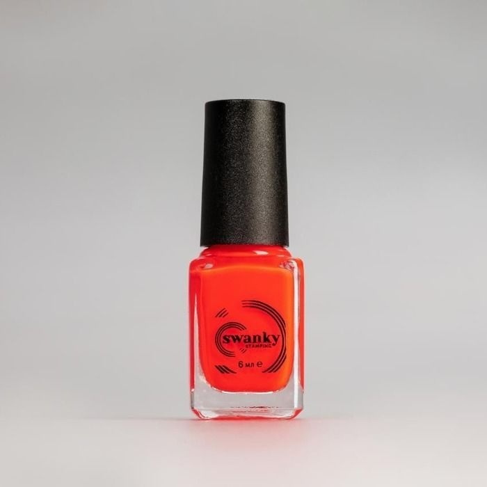 Swanky Stamping Лак для стемпинга S21 Неоново-коралловый 6 мл
