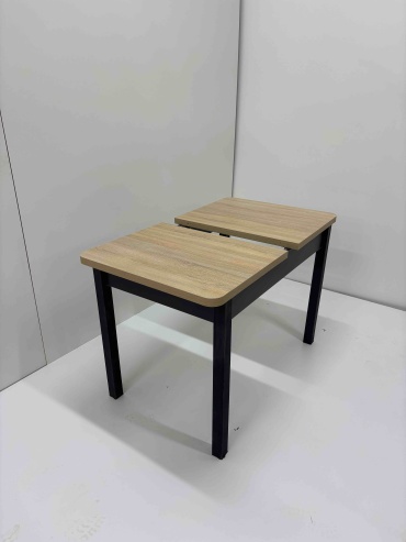 Раздвижной стол Jake brend, 150х70x78 см, ЛДСП, черный, светло-коричневый