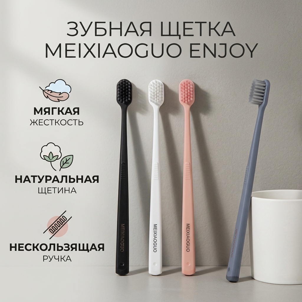Meixiaoguo Enjoy зубная щетка мягкая 1 шт