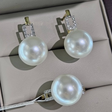 Gaukhar Jewelry 500BKD066-E вес 11.59 г золото, бриллиант, жемчуг