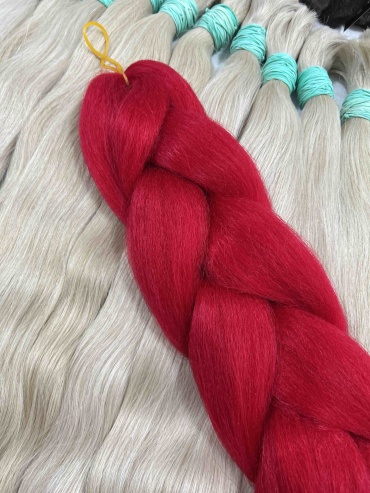 Jumbo Braid канекалон красный женский