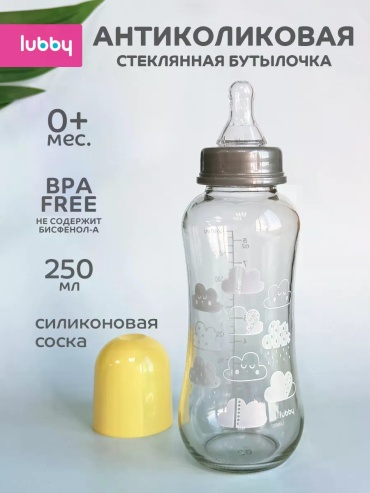 Бутылочка Lubby lubby-001 прозрачный