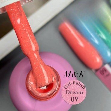 M&K nails гель-лак Dream 09 камуфлирующее 10 мл
