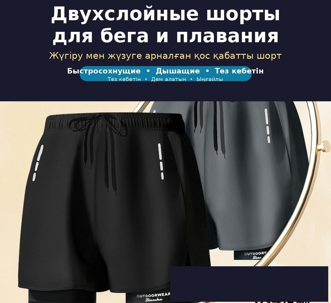 Спортивные шорты SPORT черный