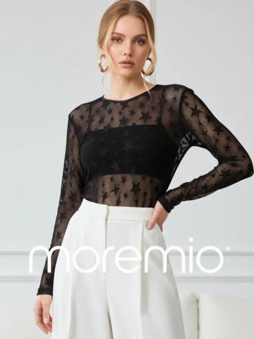 Лонгслив Moremio черный