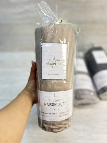 Простыня с наволочками Maison DOR Home 200x200, сатин