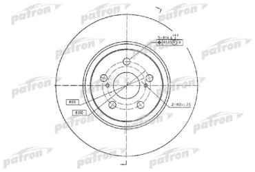 Диски PATRON передние PBD4415