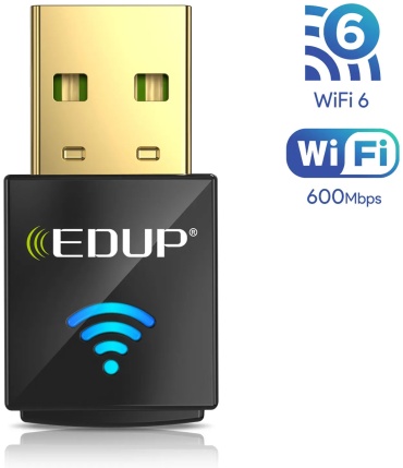 Wi-Fi адаптер EDUP EP-AX600 черный