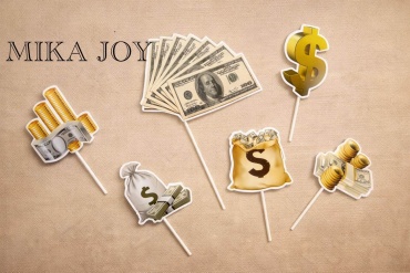 MIKA JOY Доллар топперы для торта 6 шт