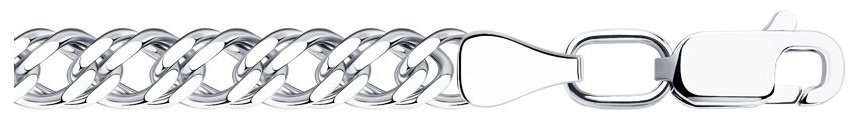 Diamant V67440 длина 65 см, вес 15.2 г серебро, плетение двойной ромб