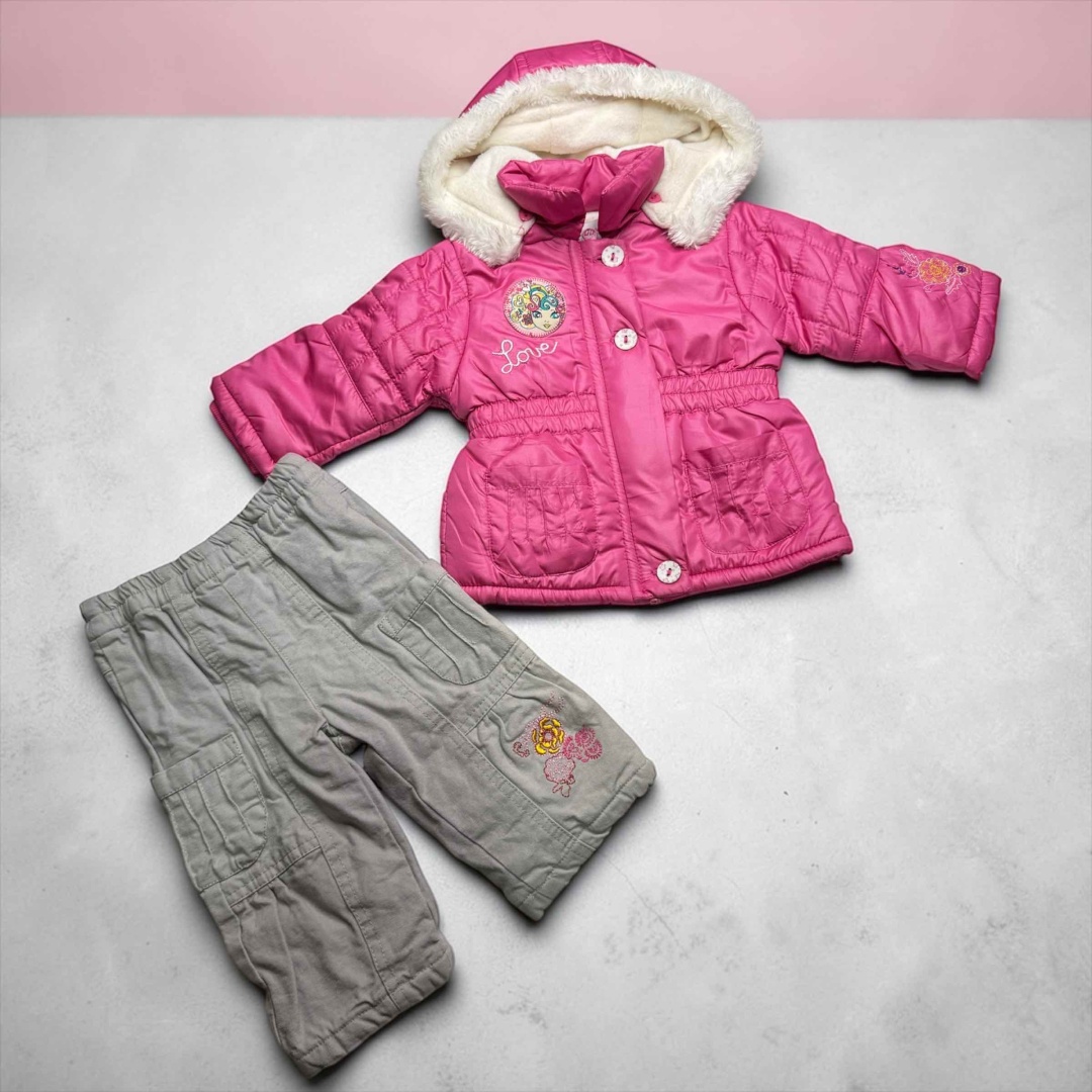 Брюки FASHION серый, фуксия