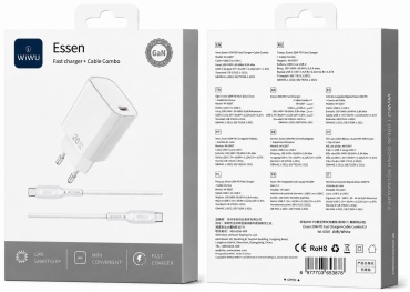 WIWU WI-G007 USB Type-C 20 Вт белый