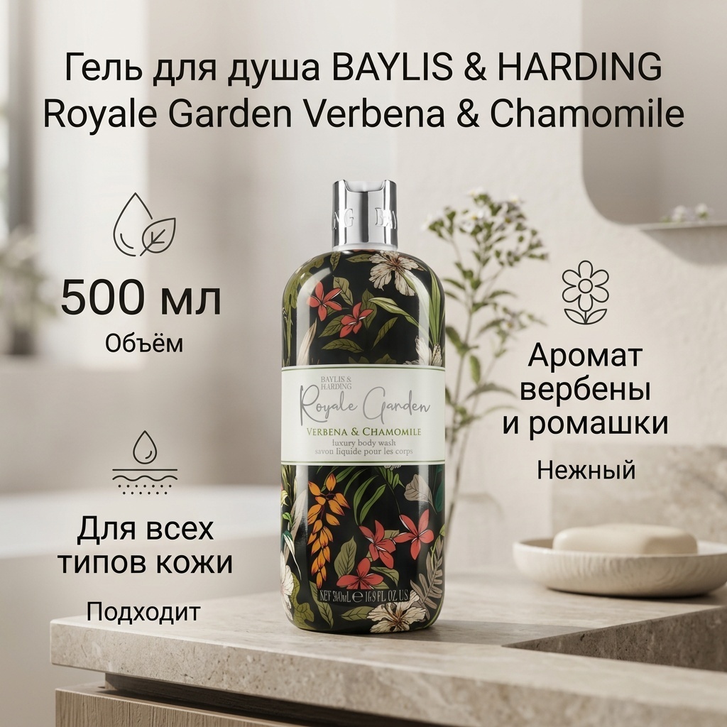 BAYLIS & HARDING Royale Garden Verbena and Chamomile гель 500 мл