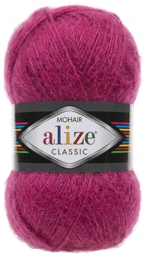 Моток Alize Mohair classic 209 Фуксия 200 м 100 г
