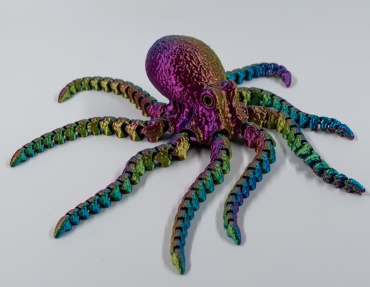 Подвижная игрушка Осьминог большой антистресс мультиколор