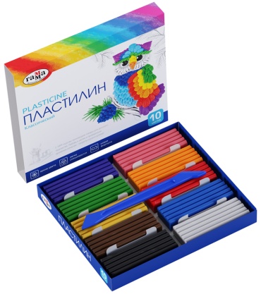 Классический ГАММА пластилин 281032 количество цветов: 10 шт